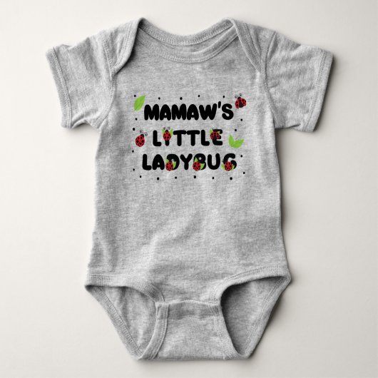 Mamaw's Little Ladybug - Niedlich Baby Strampler (Vorderseite)