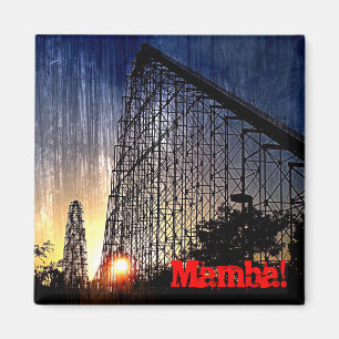 Mamba-Achterbahn-Welt des Spaßes Kansas City Magnet