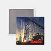 Mamba Rollercoaster World of Fun Kansas City Magnet (Vorderseite/Rückseite)