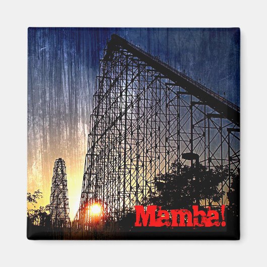Mamba Rollercoaster World of Fun Kansas City Magnet (Vorne)