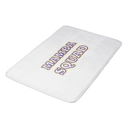 Mamba Squad lustiges Kleid für Snake Lover Badematte (Schrägansicht)