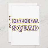 Mamba Squad lustiges Kleid für Snake Lover Einladung (Vorne/Hinten)