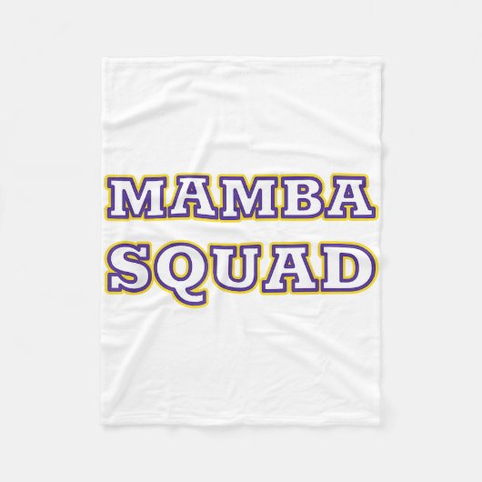 Mamba Squad lustiges Kleid für Snake Lover Fleecedecke (Vorderseite)