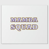 Mamba Squad lustiges Kleid für Snake Lover Geschenkpapier (Flach)