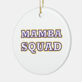 Mamba Squad lustiges Kleid für Snake Lover Keramik Ornament (Links)