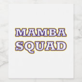 Mamba Squad lustiges Kleid für Snake Lover Weinetikett (Einzelnes Label)