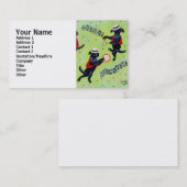 Mambo-Labrador-Musiker-Malen Visitenkarte (Vorne/Hinten)