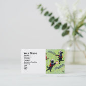 Mambo-Labrador-Musiker-Malen Visitenkarte (Stehend Vorderseite)