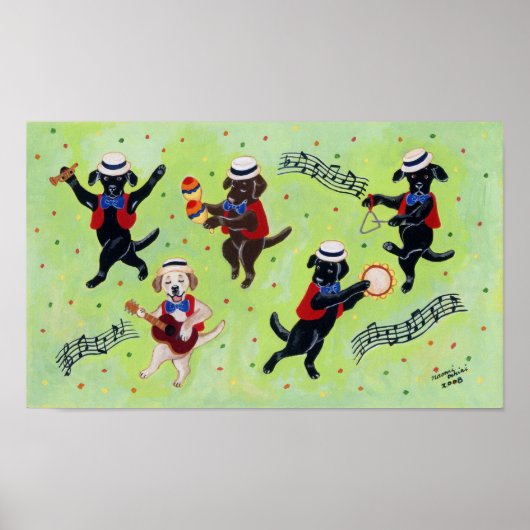 Mambo Labradors Artwork Poster (Vorne)