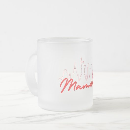 MAMDANI nyc SKYLINE Mattglastasse (Vorderseite Links)