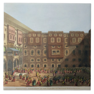 Mamelukes, das im Quadrat von Mourad Beys Fliese