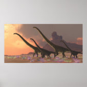 Mamenchisaurus Dinosaurier Print Poster (Vorne)