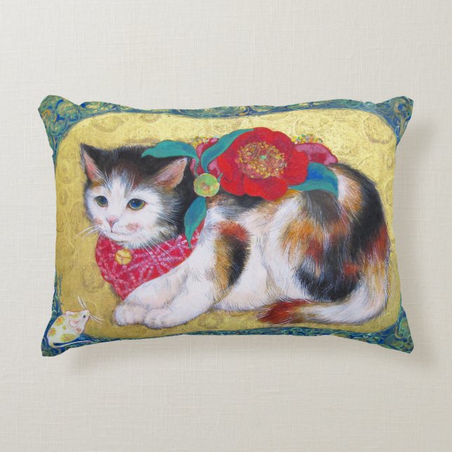 Mameneko: The Camellia Kitten  Dekokissen (Vorderseite)