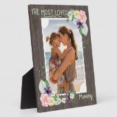 Mami am liebsten Rustikales Foto Fotoplatte (Seite)