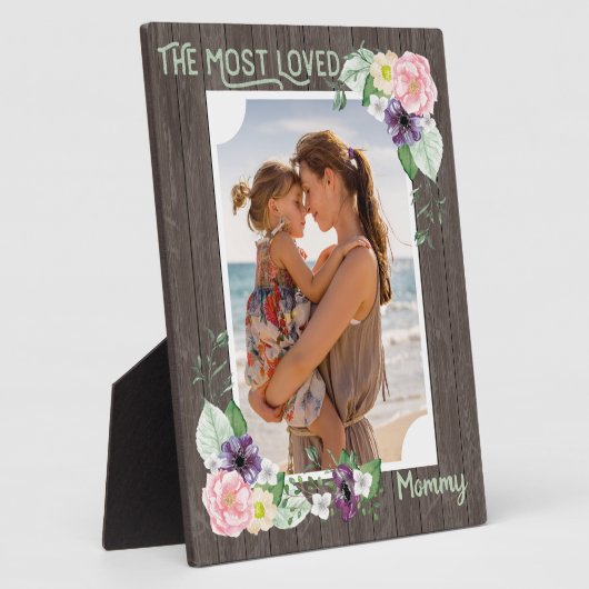 Mami am liebsten Rustikales Foto Fotoplatte (Seite)