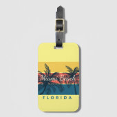 Mami Beach Florida  Gepäckanhänger (Vorderseite Vertikal)