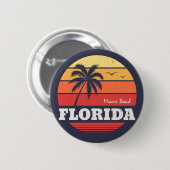 Mami Beach Florida Shirt Button (Vorne & Hinten)