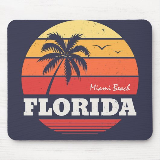 Mami Beach Florida Shirt Mousepad (Vorne)