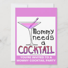 Mami braucht einen COCKTAIL! Einladung