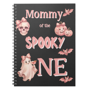 Mami des Gruseligen Retro-Pinkoween-Party Notizblock