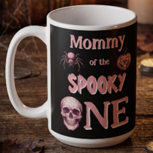Mami des Grusligen Vintage Rosa Totenkopf Kaffeetasse
