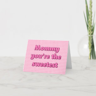 Mami, du bist der süßeste rosa Donut Karte
