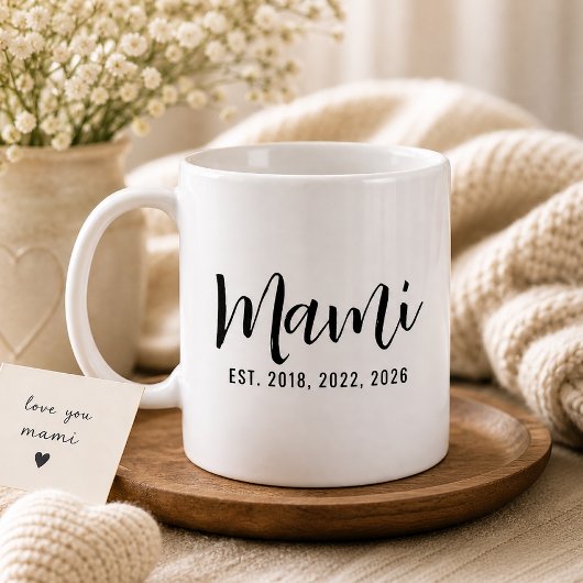 Mami Established Geschenk für neue Mütter Kaffeetasse