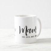 Mami Established Geschenk für neue Mütter Kaffeetasse (VorderseiteRechts)