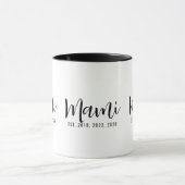 Mami Established Geschenk für neue Mütter Tasse (Zentrum)