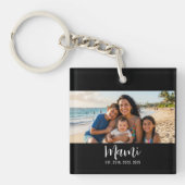 Mami Established Modern Script Photo Schlüsselanhänger (Vorderseite)