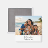 Mami Established Photo Gift Magnet (Vorderseite/Rückseite)
