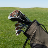 Mami Established Schrift Schwarz Foto Golf Headcover (In SItu)