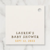 Mami für Bienchen Hummel Danke Baby Shower Geschenkanhänger (Rückseite)