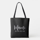 Mami Gegründet Neues Muttergeschenk Tasche (Rückseite)