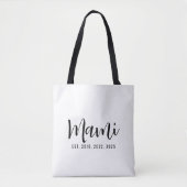 Mami Gegründet Neues Muttergeschenk Tasche (Vorderseite)