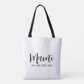 Mami Gegründet Neues Muttergeschenk Tasche (Rückseite)