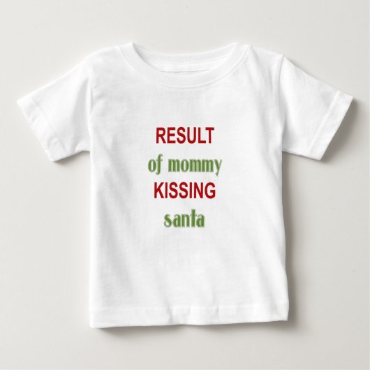Mami küsst santa baby t-shirt (Vorderseite)