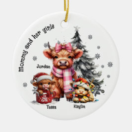 Mami Lieben seine Kinder (Jungs, Mädels) Keramik Ornament