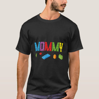 Mami Master Builder Bausteine Blöcke Familie T-Shirt