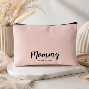 Mami Moderne Mami Kinder Namen Blush Rosa Zubehörtasche