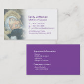 Mami-/Mummy-Visitenkarten Telefonnummerkarte (Vorne/Hinten)