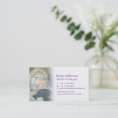 Mami-/Mummy-Visitenkarten Telefonnummerkarte (Stehend Vorderseite)