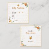 Mami muss Baby Shower Predication sein Begleitkarte (Vorne/Hinten)