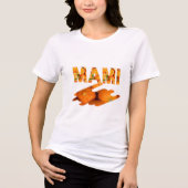 MAMI Orange Typografie Kunst Tri-Blend Shirt (Vorderseite)