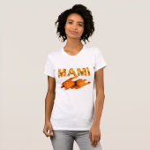MAMI Orange Typography Art T-Shirt (Vorne ganz)
