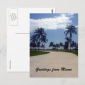 Mami-Palmenweg Postkarte (Vorne/Hinten)