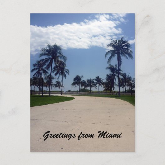 Mami-Palmenweg Postkarte (Vorderseite)
