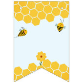 Mami to be 🐝 Baby Shower Watercolor Hummel Bienen Wimpelkette (Erste Fahne)