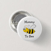 Mami to be Bumble Bee Baby Shower Button (Vorne & Hinten)