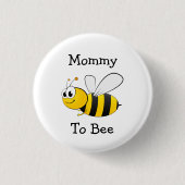 Mami to be Bumble Bee Baby Shower Button (Vorderseite)